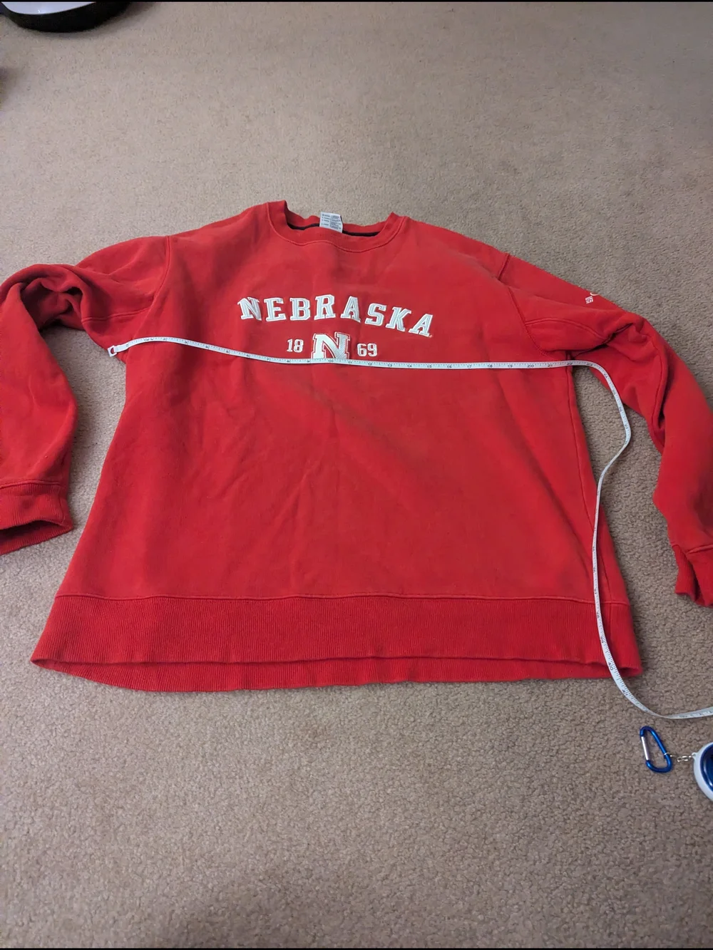 Nebraska Red Pullover Crewneck Sweatshirt